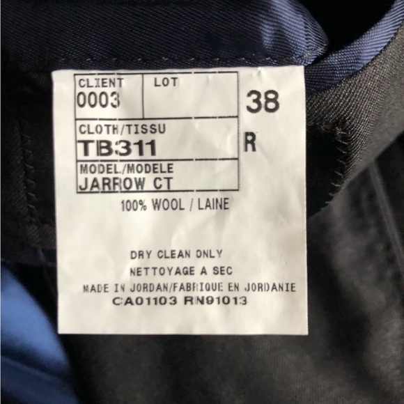 Ted Baker Mens Blazer Endurance Jarrow CT Wool 38R Charcoal - Picture 6 of 9